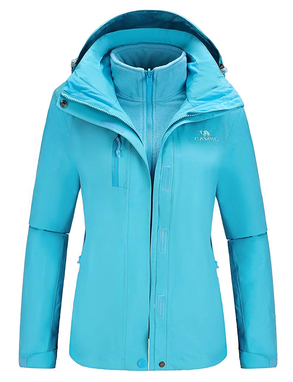 blue outdoor jacket