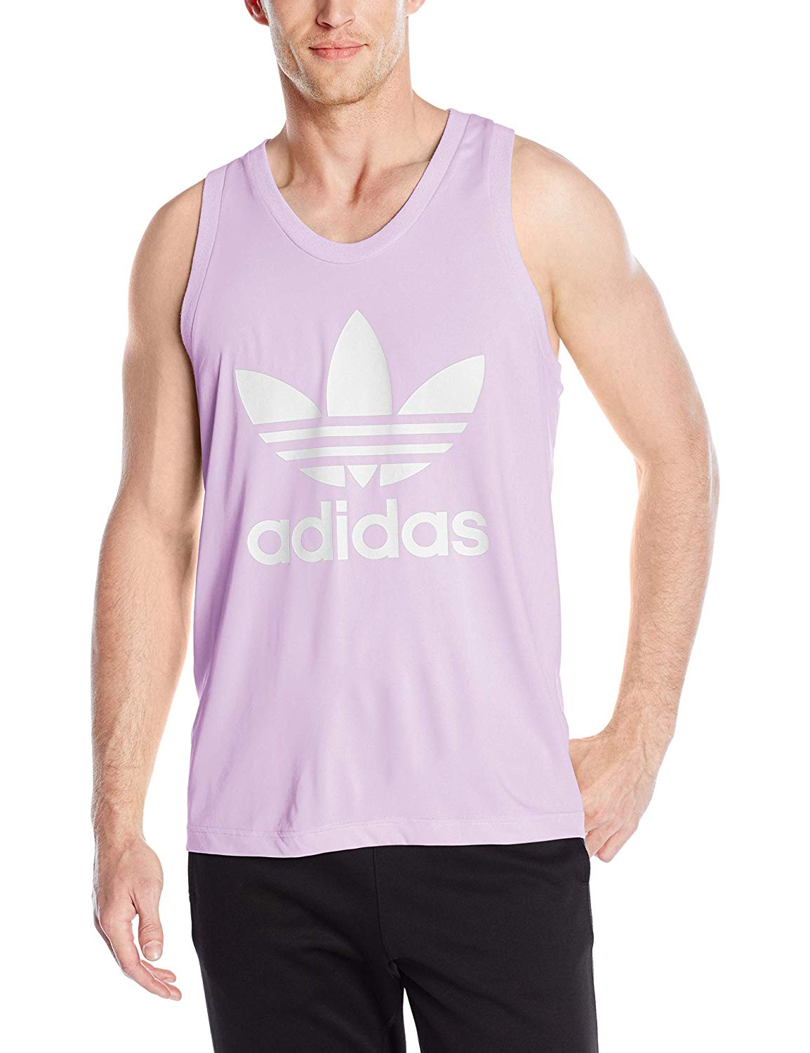 adidas trefoil vest mens