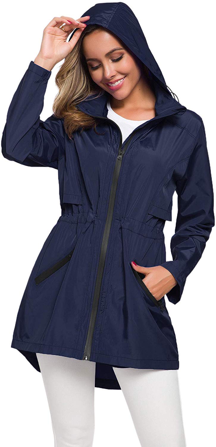 long lightweight raincoat