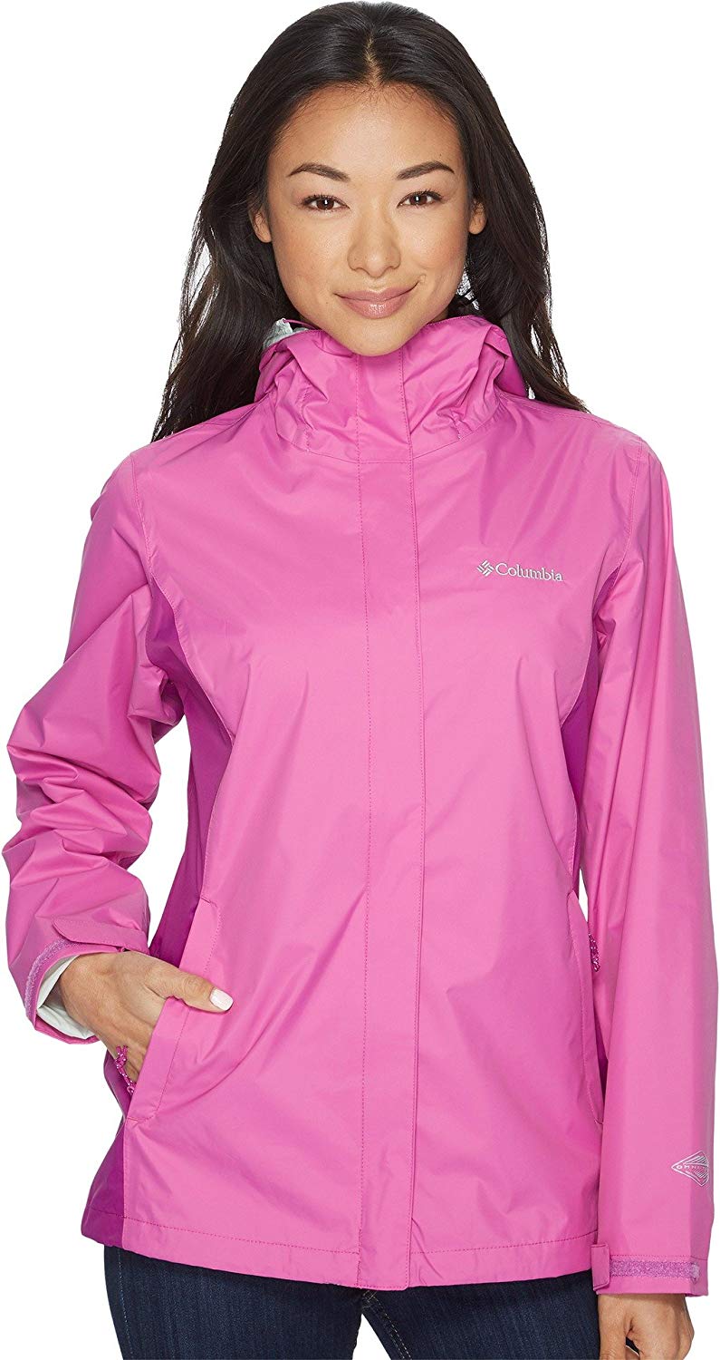columbia women's arcadia ii waterproof rain jacket