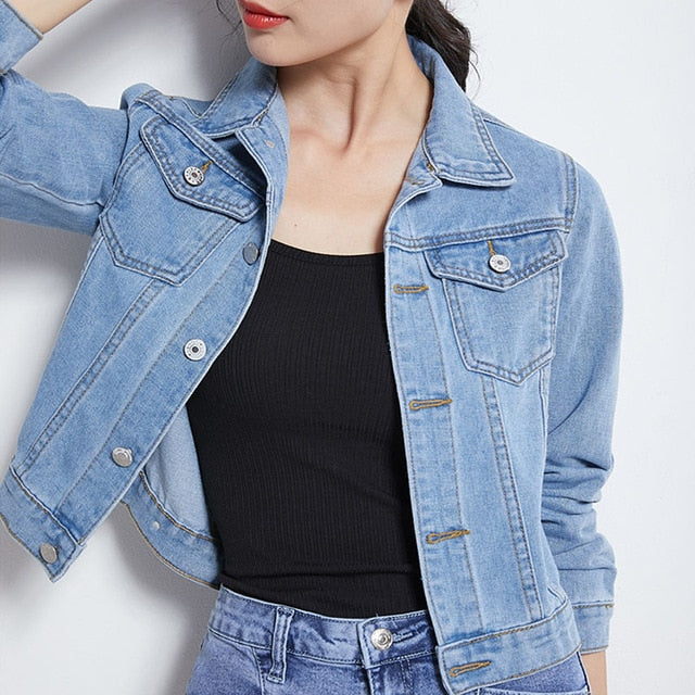 short jeans jacket