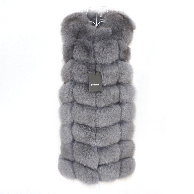 sleeveless fur jacket