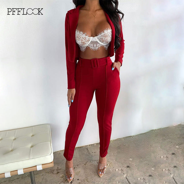 red 2 piece sets