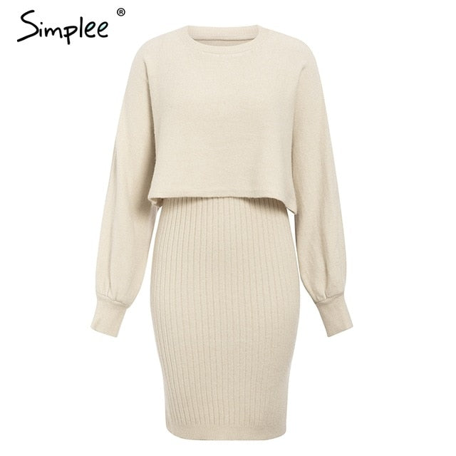 womens knit dresses for winter