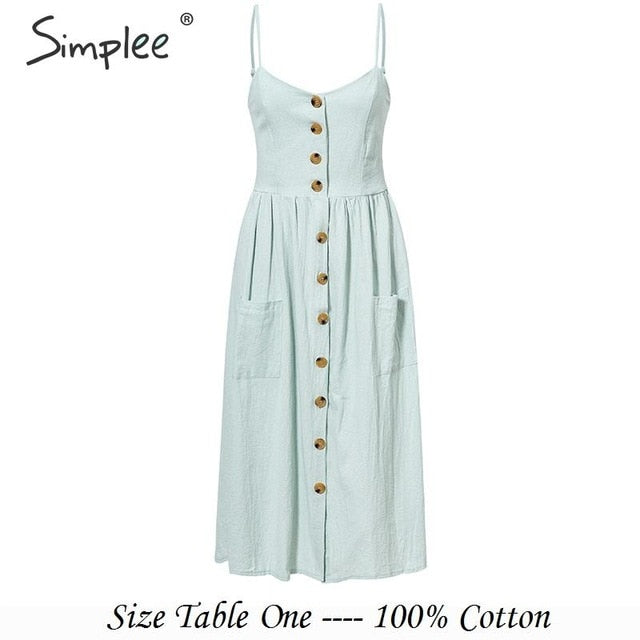 cotton midi dresses for summer