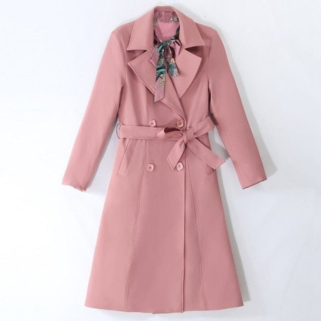 women's plus size trench coat black