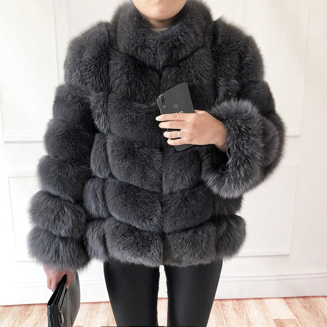 real fur vest