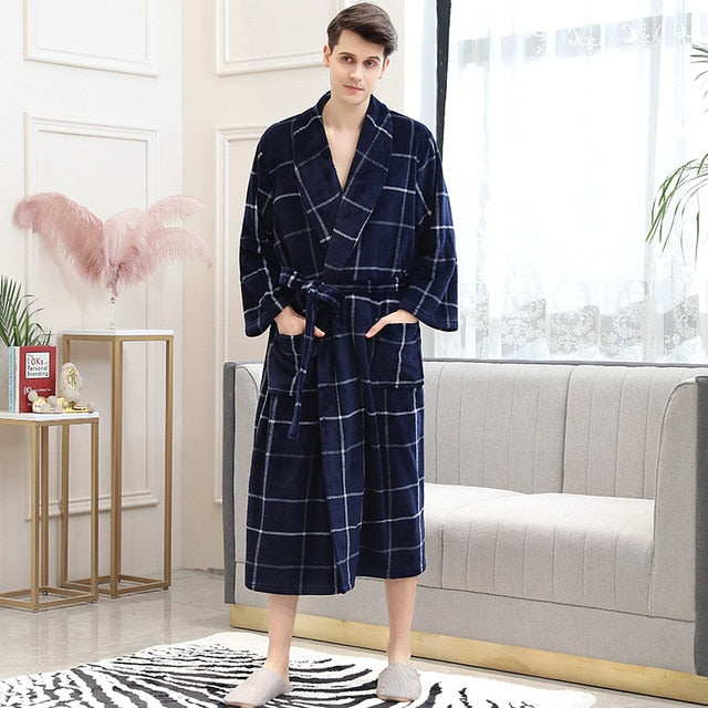 mens plus size dressing gown