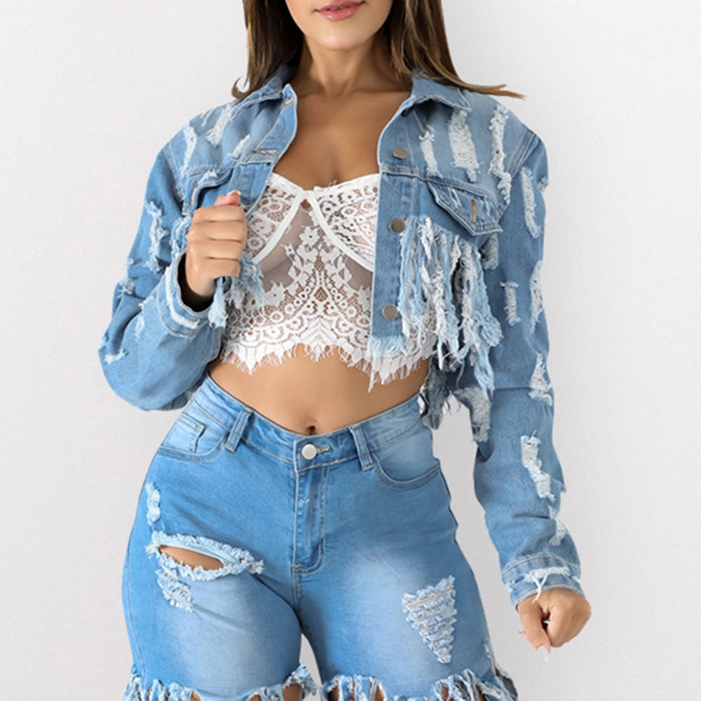 short jean jacket