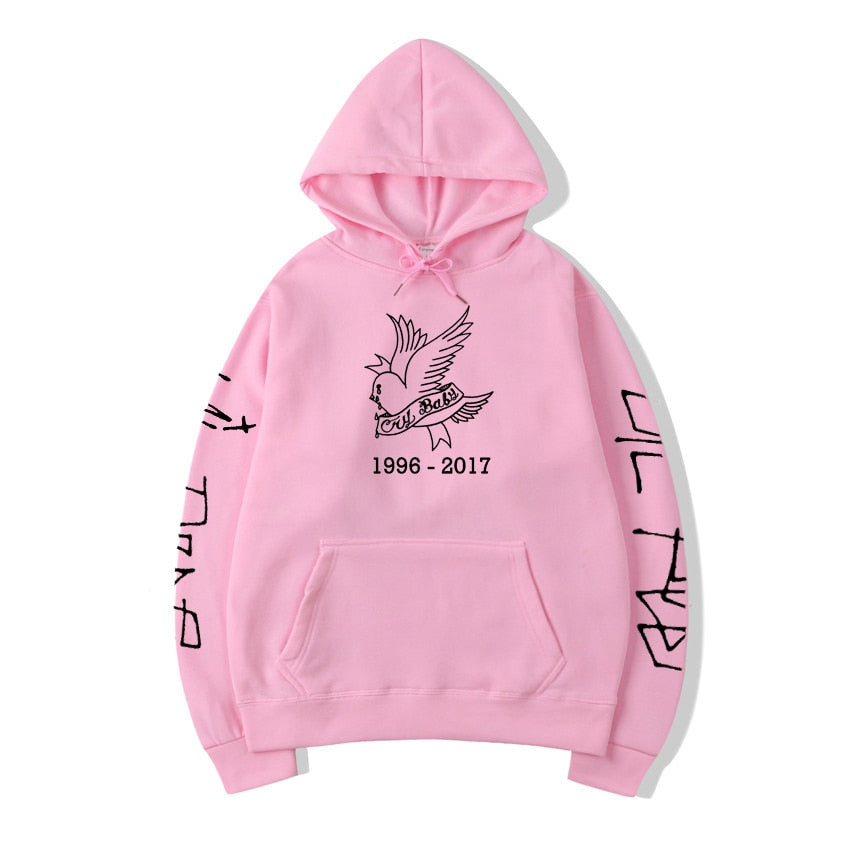 pink crybaby hoodie