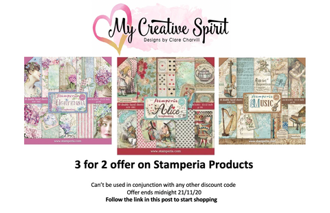 Three for Two on Stamperia Products 