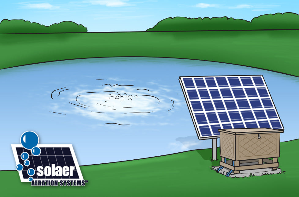 Solaer solar pond aeration system