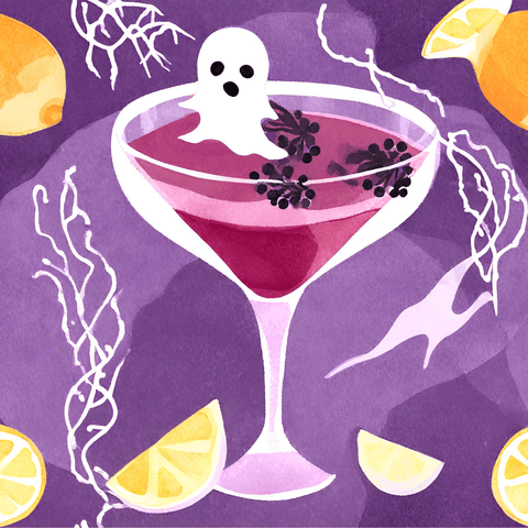 Recette cocktail d'Halloween : L'Élixir Fantôme