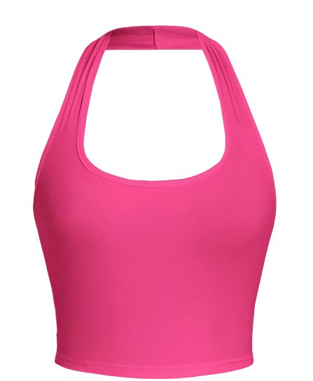 So Basic Halter Top- Pink