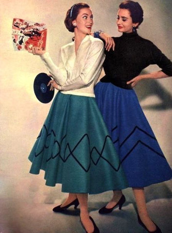 Unknown. Ladies of Vinyl, ca. 1950s. Source: Pinterest