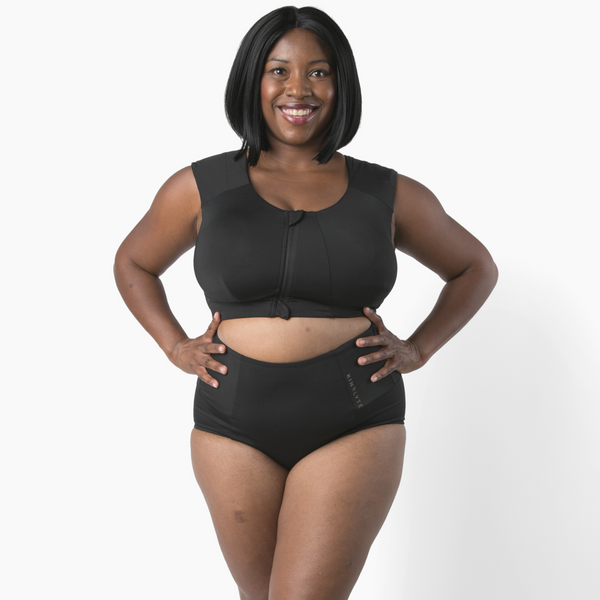 Curve Zip Bra - Eco Jersey makes an excellent back support bra and shoulder support bra.