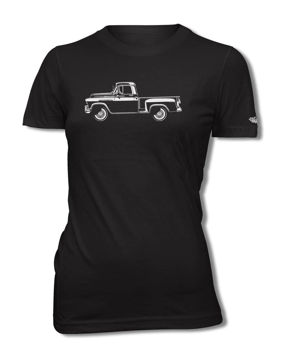 1956 Chevrolet Pickup 3100 T-Shirt - Women - Side View – Legend Lines