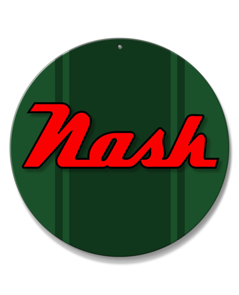 Nash Emblem Round Aluminum Sign – Legend Lines