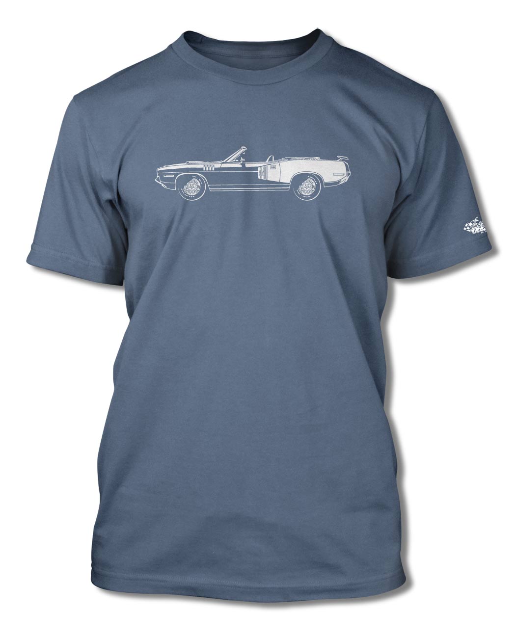 1971 Plymouth Barracuda 'Cuda 440 Convertible T-Shirt - Men - Side Vie ...