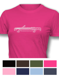 Plymouth GTX 1967 Convertible Women T-Shirt - Side View
