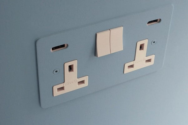 Image of a dual socket with USB ports