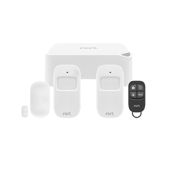 ESP Fort Smart Home Alarm Kit W/ Smart Hub, 2x PIR Sensors, 1x Contact Sensor & Remote Control - ECSPK2