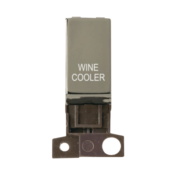 Click Scolmore MiniGrid 13A Double-Pole Ingot Wine Cooler Switch Black Nickel - MD018BN-WC