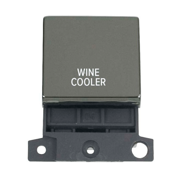 Click Scolmore MiniGrid 20A Double-Pole Ingot Wine Cooler Switch Black Nickel - MD022BN-WC