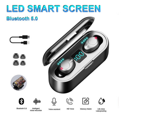 Led Smart Screen Earphones