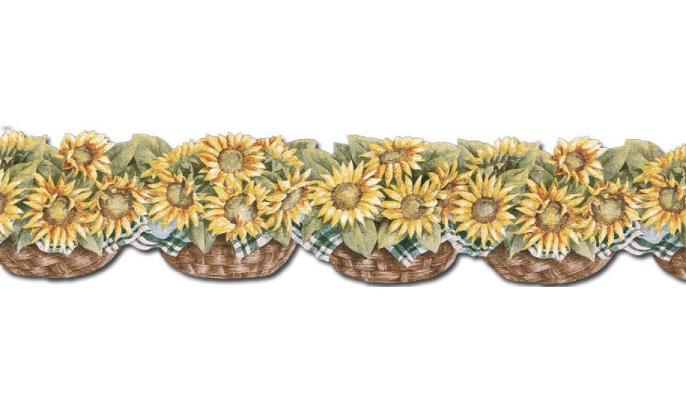 Country Sunflower Wallpaper Borders