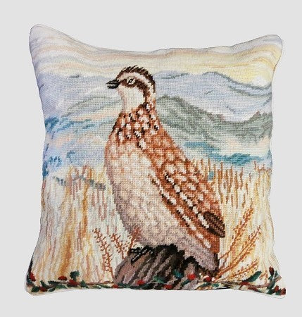 Pheasant Needlepoint Pillows