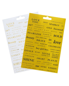 Bright Side Word Stickers