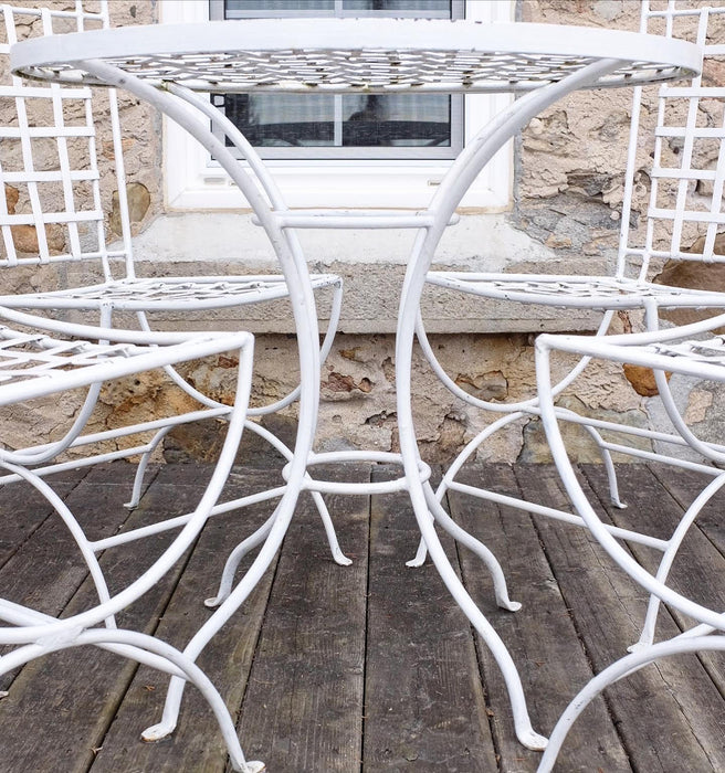 hauser cast iron patio set