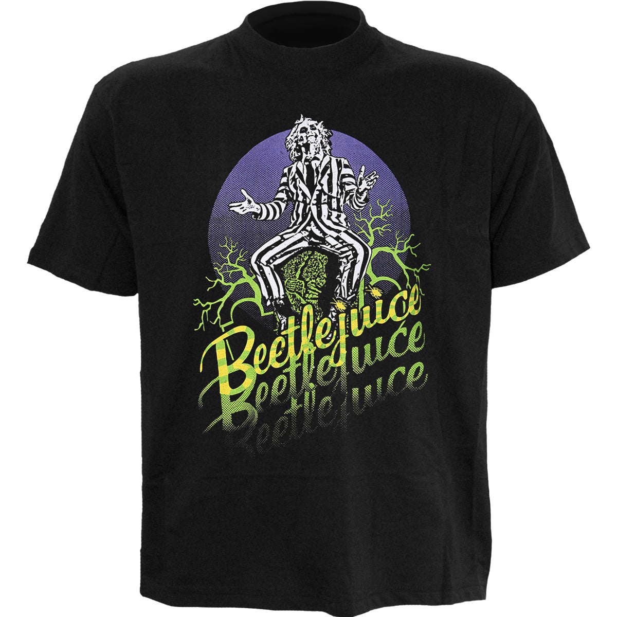 BEETLEJUICE - TRIPLE B - T-shirt imprimé sur le devant Noir - Spiral Direct product image