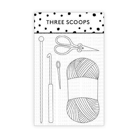 økse Flere Håndfuld Garnstempel - stempelpakke fra Three Scoops – Three Scoops Design