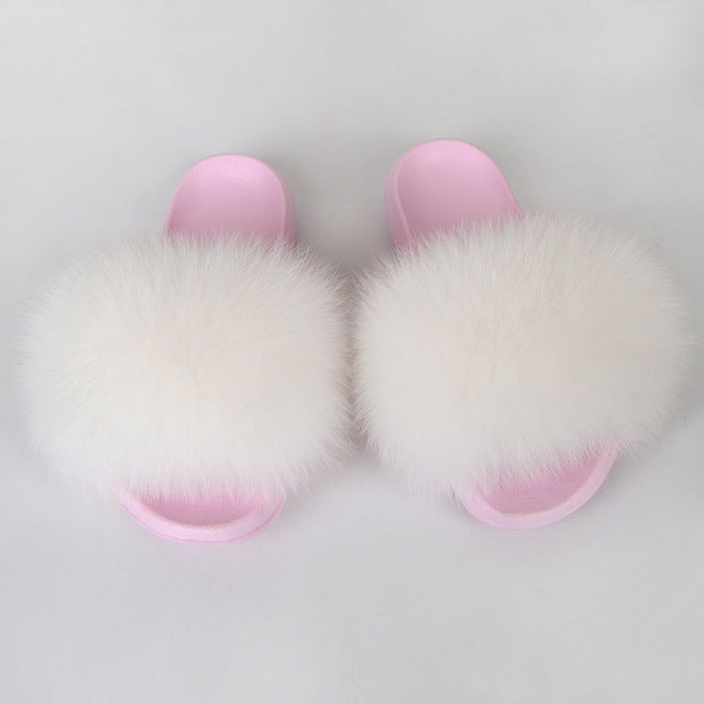 Fur Slides pink Sole – Furdela Wholesale
