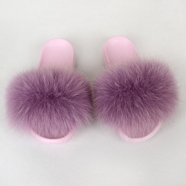 Fur Slides pink Sole – Furdela Wholesale