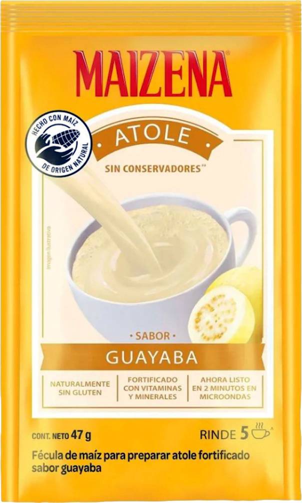 Atole Maizena 47 gr GUAYABA – MEXLATIN