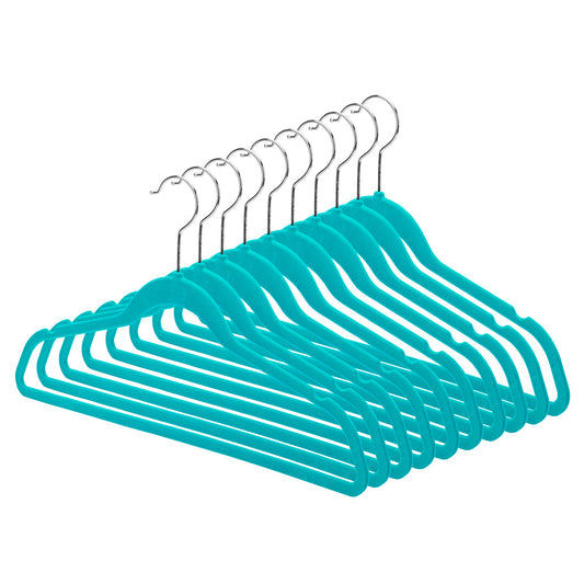 Youth Space-Saving Hangers - Set of 10 - Teal