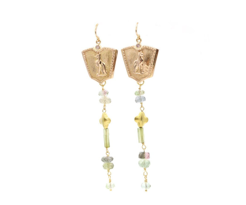 916 / 22k Gold Dangle Earrings - Screwbacks | eBay