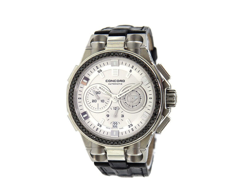 Concord Swiss Luxury Ladies Quartz Watch Saratoga Silver Textured Dial –  Watchoutlet.org