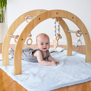 wooden arch baby gym