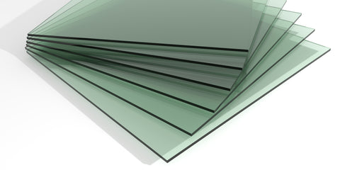 close up on float glass