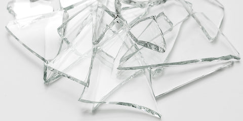 close up of low iron glass