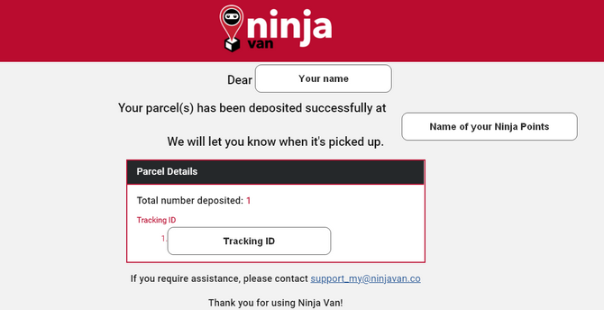 Ninja points notification
