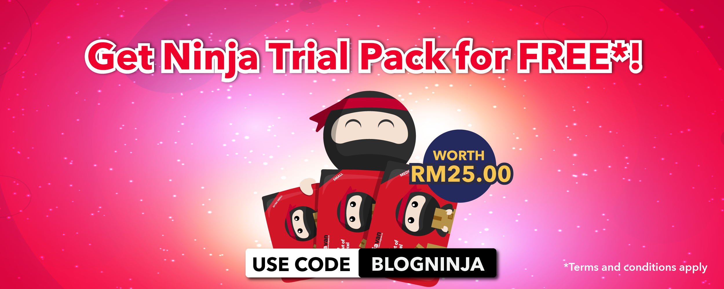Free ninja trial packs for blog