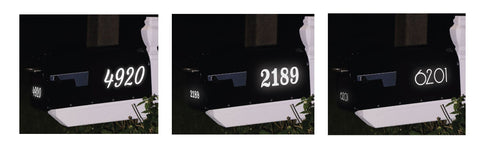 Durable Reflective Decals for Mailbox, Customizable Numbers