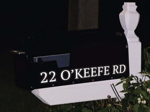 reflective letters for mailbox by Eastcoast Engraving