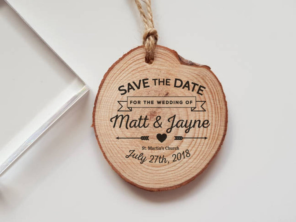 Wedding Save the Date Rubber Stamp