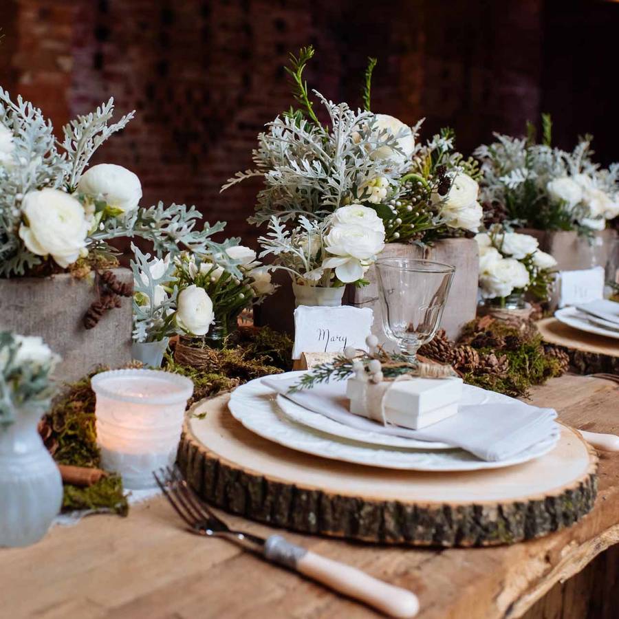 Wooden Tree Slice Wedding Centrepiece Or Cake Stand